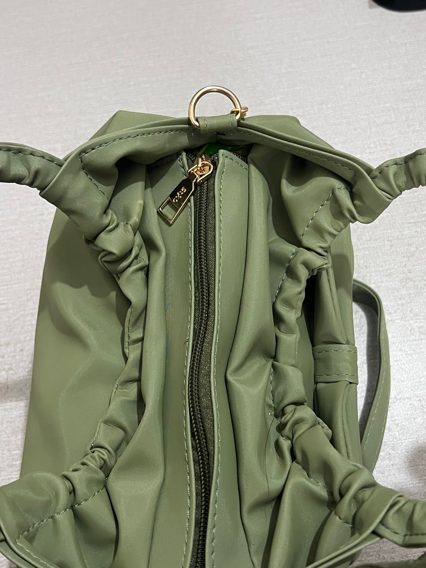 Twisted Bow Bag Moss Green | Sovana Lane