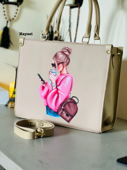 Mug Girl Coffee Bag – Pink | Black | Skin