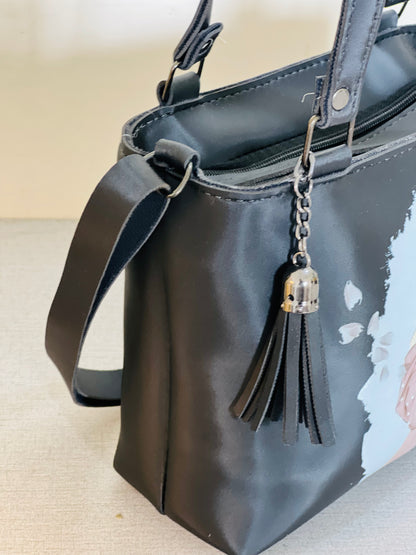 Mini Hijab Girl Bag Black – Stylish Modest Fashion Tote