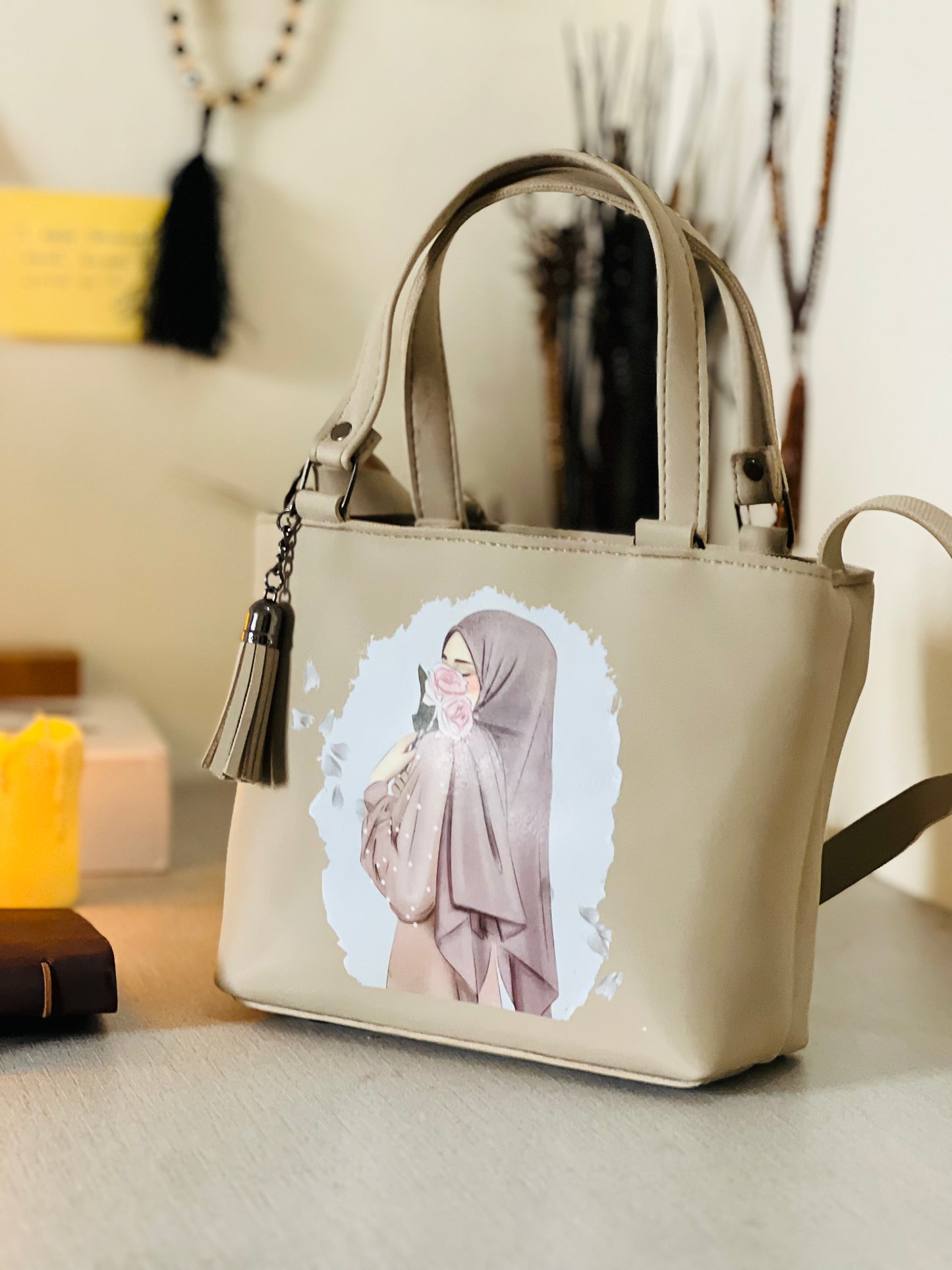 Mini Hijab Girl Bag – Warm Beige