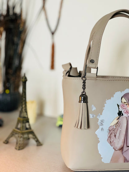 Mini Hijab Girl Bag – Warm Beige