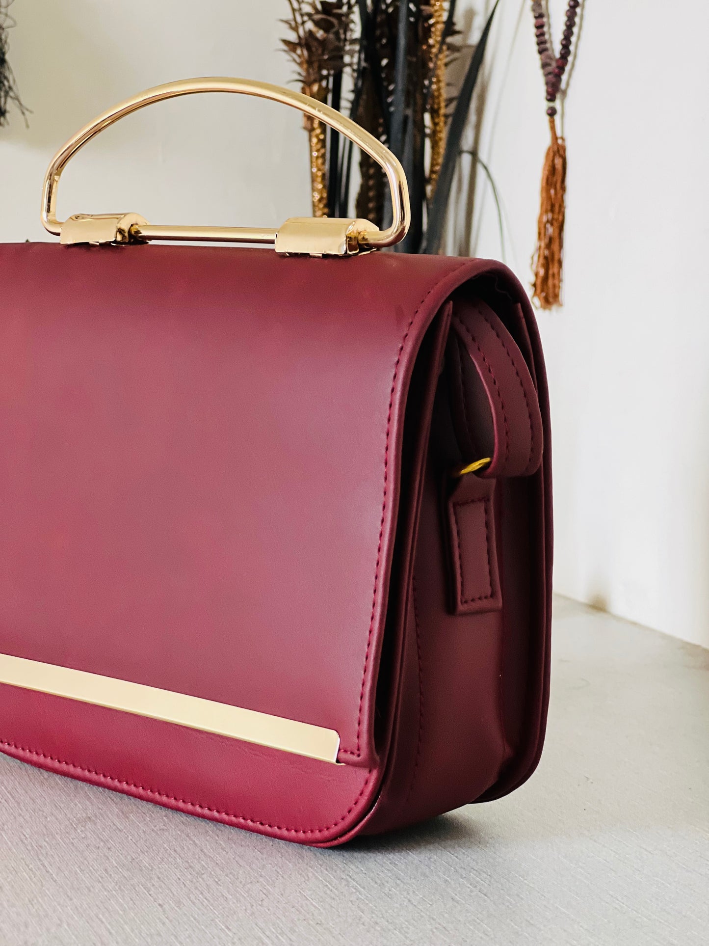 Premium Leather Bag for Women – Rose Brown