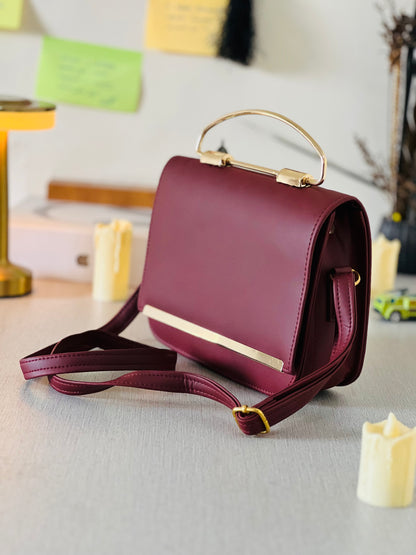 Premium Leather Bag for Women – Rose Brown