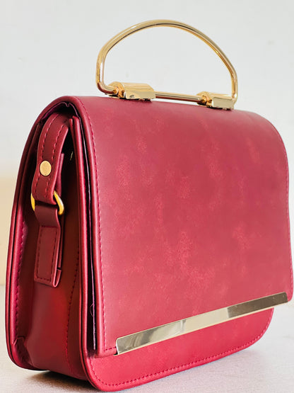 Premium Leather Bag for Women – Rose Brown