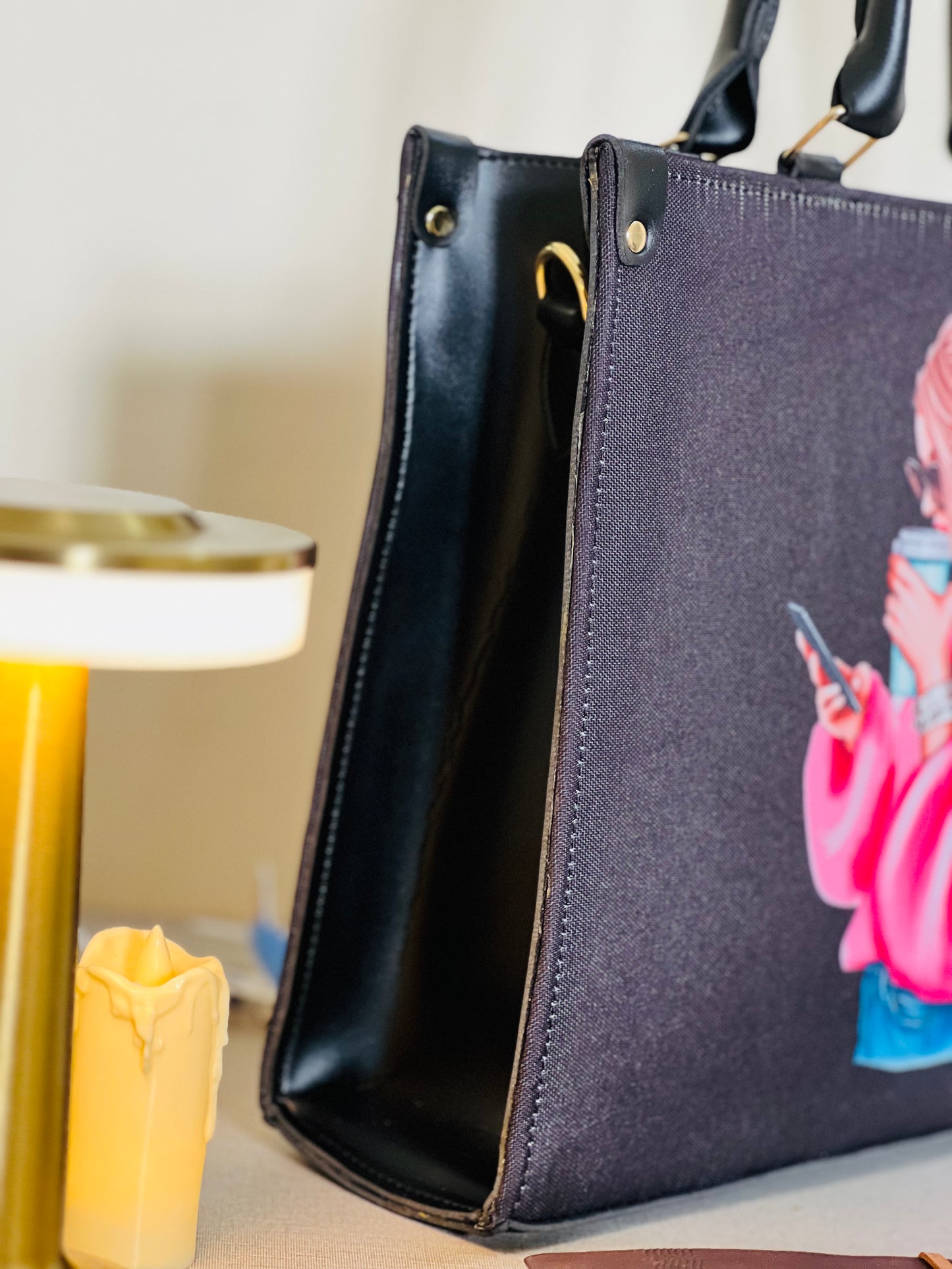 Black Coffee Mug Tote Bag